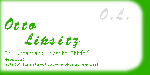 otto lipsitz business card